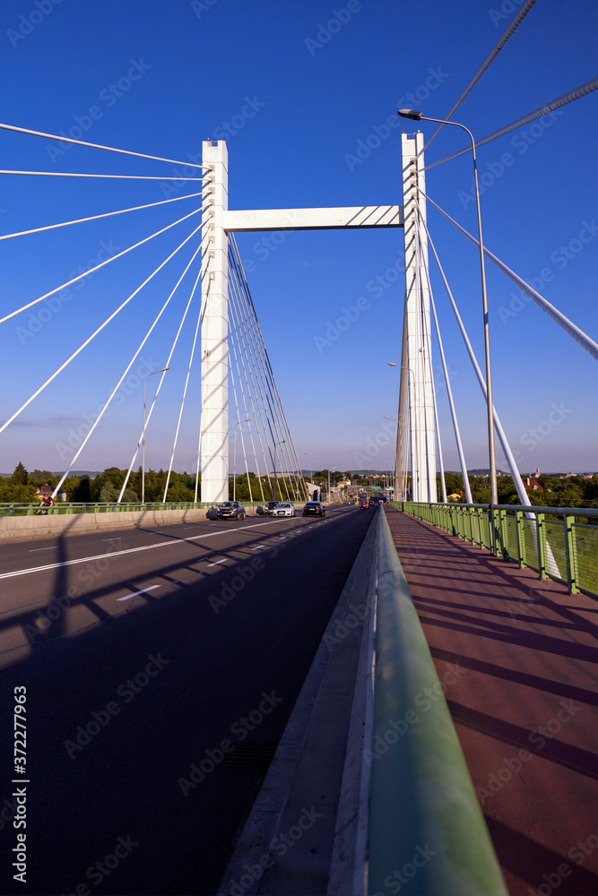 Fototapeta premium Close view of road bridge