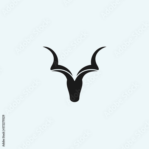 abstract goat logo. goat icon