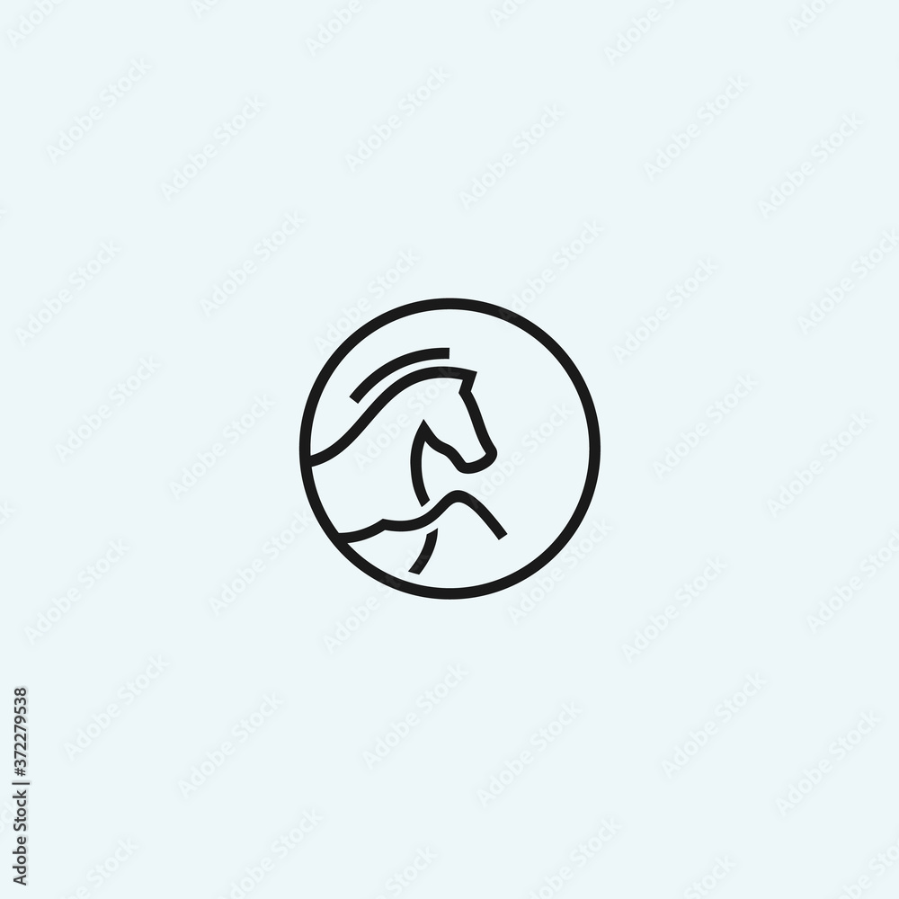 abstract horse logo. horse icon abstract horse logo. horse icon