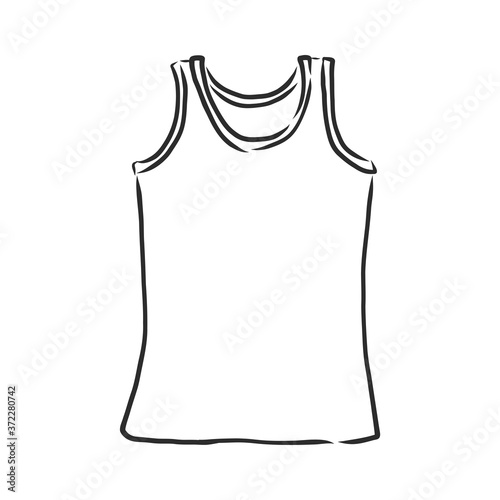 T-shirt vector illustration. t-shirt, vector sketch illustration