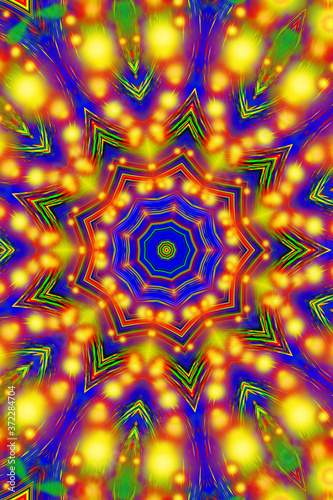 Colorful Psychedelic Acrylic Effect creative Dirty Acrylic Paint.