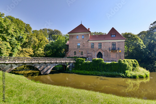 Castle in Oporow in central Poland. photo