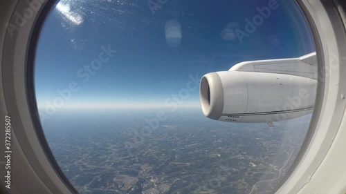 Airplane Flight Flying Take Off Cloudy Timelapse photo