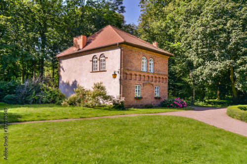 Castle in Oporow in central Poland. photo