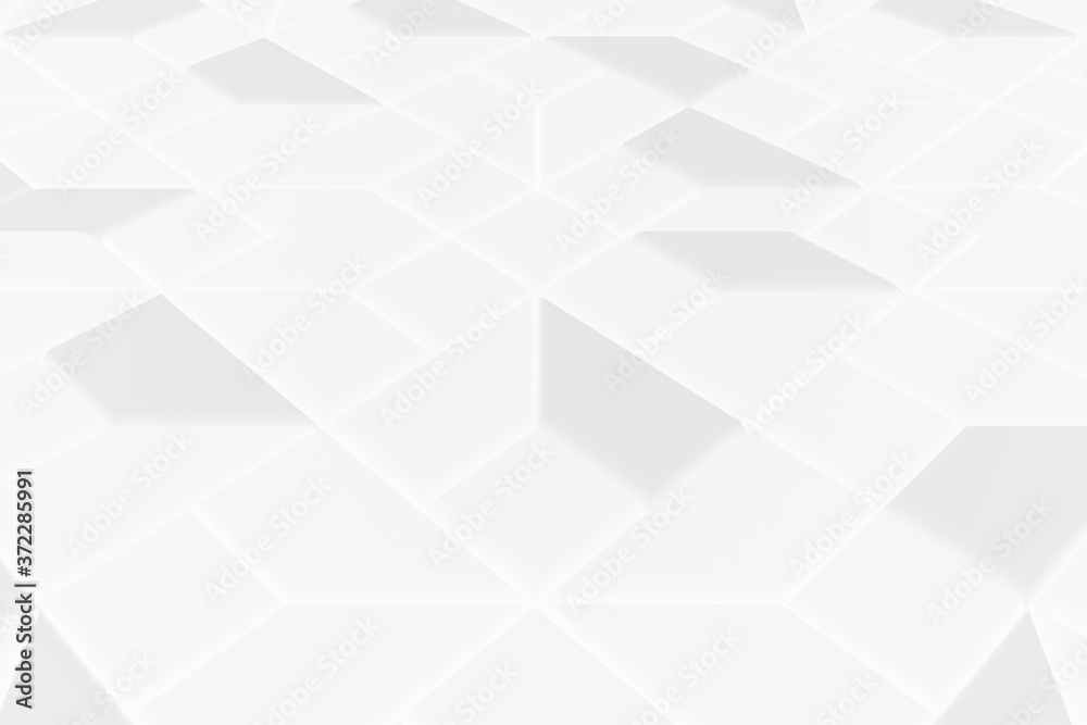 Fototapeta premium Trigonal abstract shapes background. Low poly triangles mosaic. Black and white crystals backdrop.
