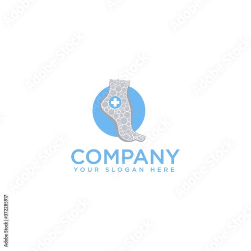Foot and care icon logo template, Foot and ankle healthcare.EPS 10