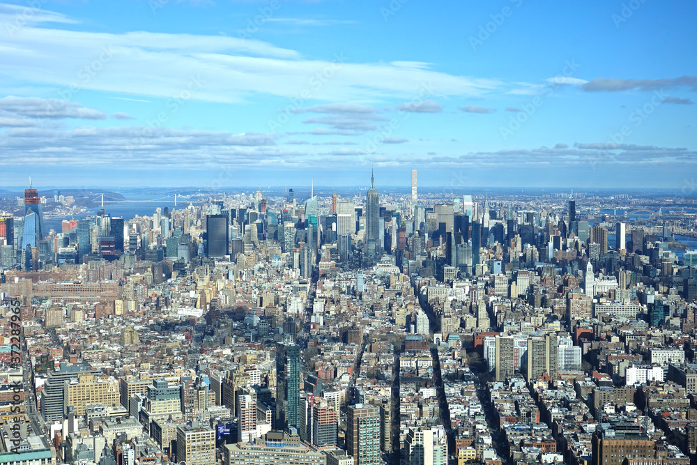 Fototapeta premium Manhattan buildings from above
