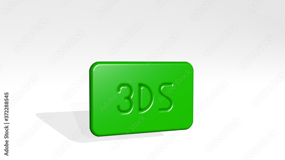 DESIGN DOCUMENT 3DS 3D icon casting shadow, 3D illustration for background and abstract DESIGN DOCUMENT 3DS 3D icon casting shadow, 3D illustration for background and abstract