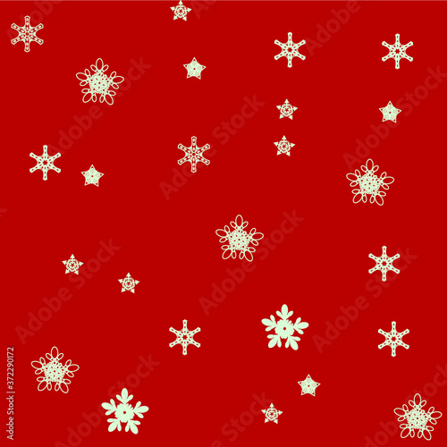 Christmas background with snowflakes seamless pattern