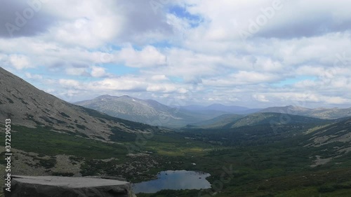 Wallpaper Mural Cumulus and rain clouds over the tops of high mountains Torontodigital.ca