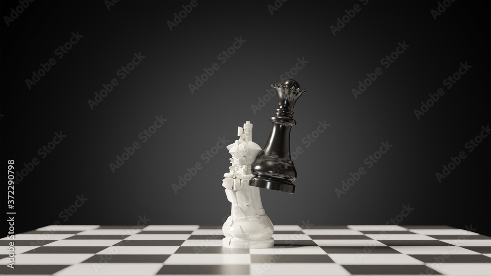 black chess king