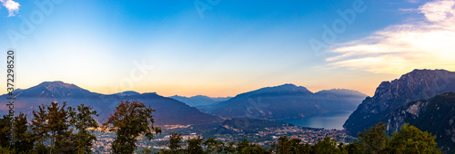 Panorama View from 724m over Lago di Garda photo