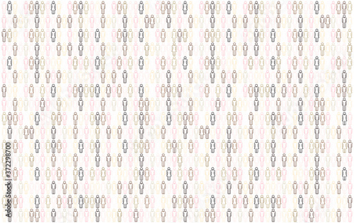 Male and female icons pattern background