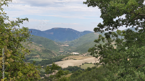 Scorcio nel comune di genga delle Marche in italia photo