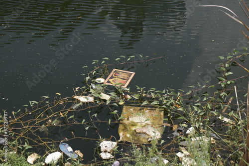 garbage in the water