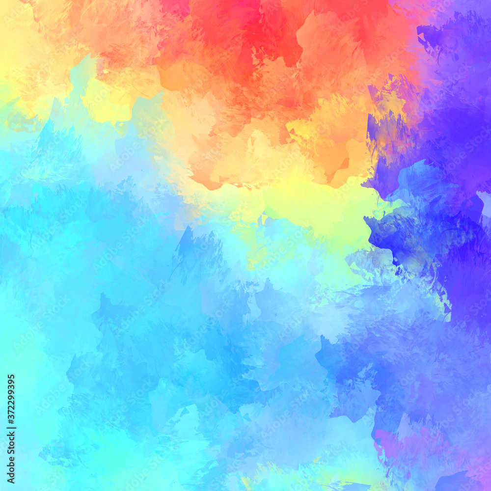 Creative abstract painting. Background with artistic brush strokes. Colorful and vibrant illustration. Painted art.