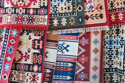 The samples of Georgian traditional carpets
