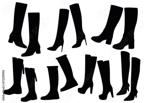 Women's high boots.