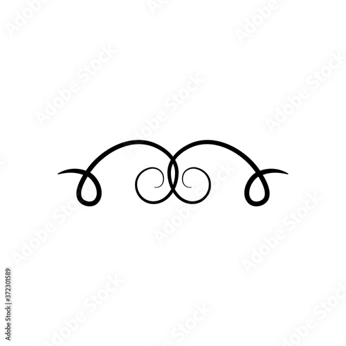 divider with twist design, silhouette style