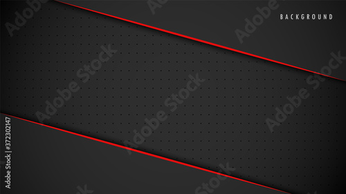 Abstract Metallic Red Black Background, Wallpaper, Frame, Layout. With Blank Space. Design Vector Modern Simple Premium. EPS10