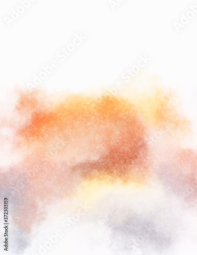 Watercolor painted background. Abstract Illustration wallpaper. Brush stroked painting. 2D Illustration.