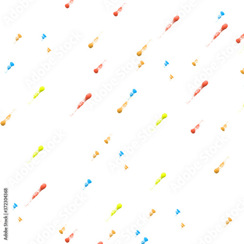 confetti on white background