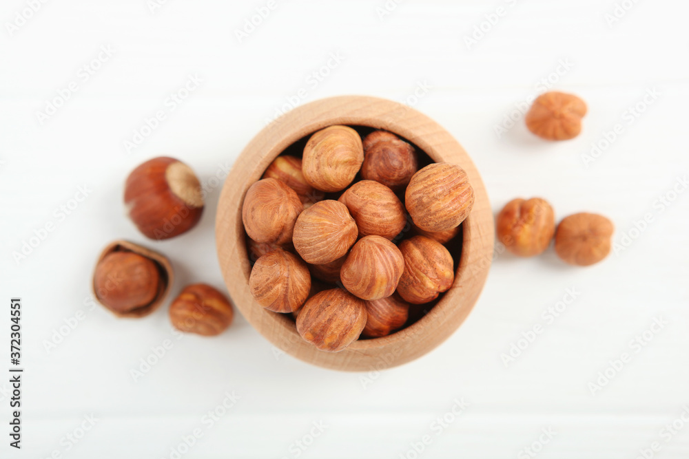 hazelnuts close-up on the table. Minimalism, place for text
hazelnuts close-up on the table. Minimalism, place for text