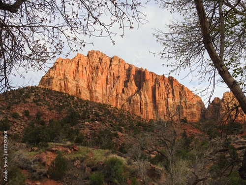 Sunset views just outside of Zion National Park in Utah