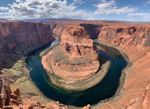 Horseshoe Bend near Page Arizona, taken mid day.