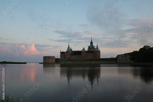 Night at Castle Kalmar in the city of Kalmar, Sweden photo