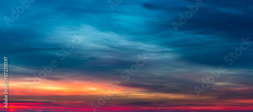 Fantastic clouds at sunrise © StepStock