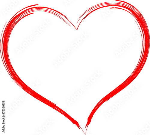 The red heart is a symbol of love and faith. Valentine's day splash template, romantic stylish design.
