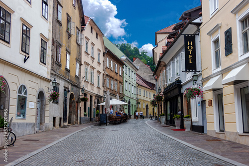 narrow street in the old town