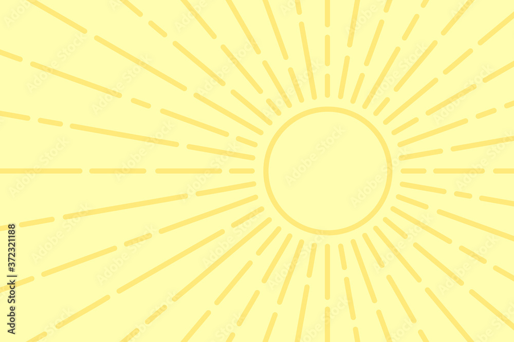 Vector background with sun and shining rays, sunburst. Retro style backdrop Vector background with sun and shining rays, sunburst. Retro style backdrop
