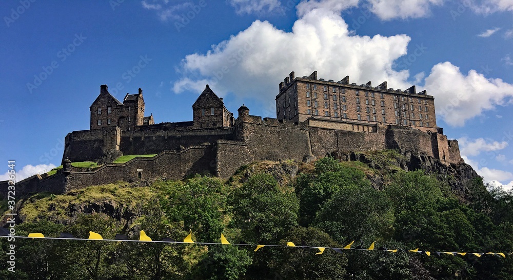 A panoramic view of Edinburgh Castle