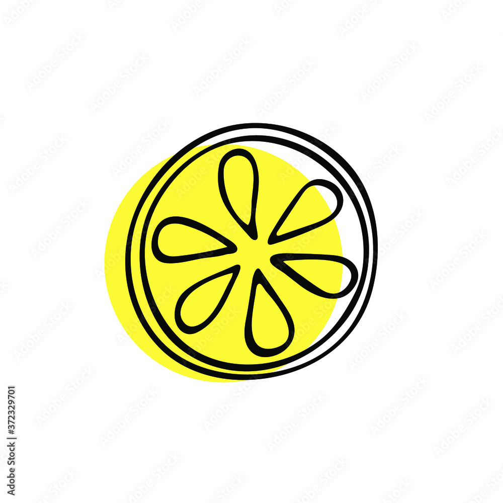 Lemon on a white background. A slice of juicy sour lemon. Vector image.
Card with logo, badge for background, postcard. illustration Lemon on a white background. A slice of juicy sour lemon. Vector image.
Card with logo, badge for background, postcard. illustration