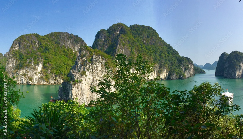tropical island in Vietnam, Halong bay.