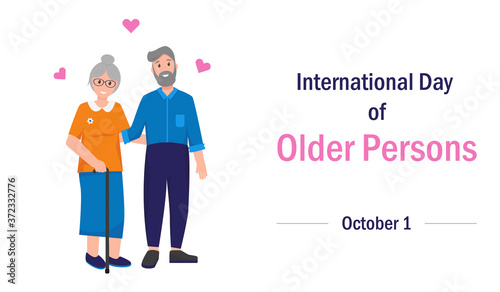 International day of Older persons concept.
