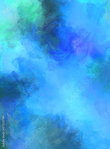 Abstract background of colorful brush strokes. Brushed vibrant wallpaper. Painted artistic creation. Unique and creative illustration.