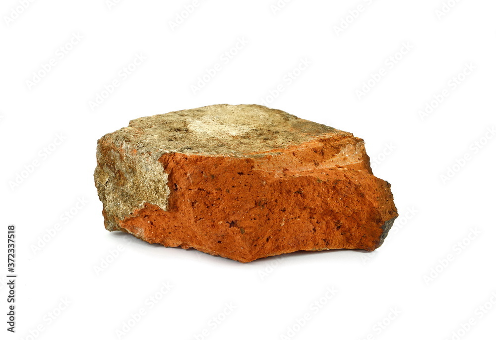 Red brick isolated on white background. Red brick isolated on white background.