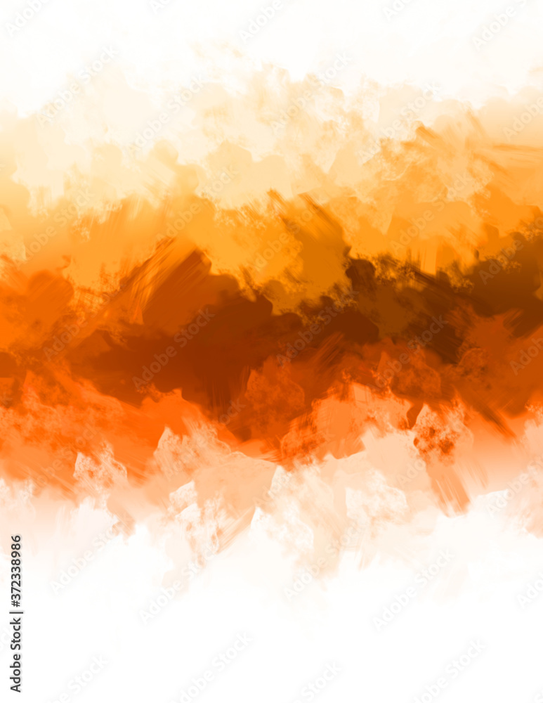 2D illustration of colorful brush strokes. Decorative texture painting. Vibrant paint pattern backdrop.