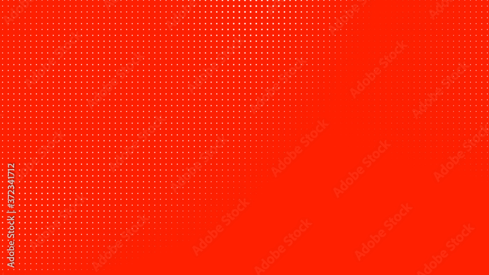 Dots halftone red white color pattern gradient texture with technology digital background. Dots pop art comics style. Dots halftone red white color pattern gradient texture with technology digital background. Dots pop art comics style.