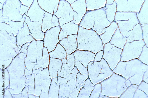 Obraz na płótnie Photograph of the texture of old paint. Texture for the interior in the loft style. Cracked paint. w salonie