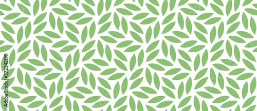 Vector geometric seamless pattern. Modern stylish floral background with leaves.