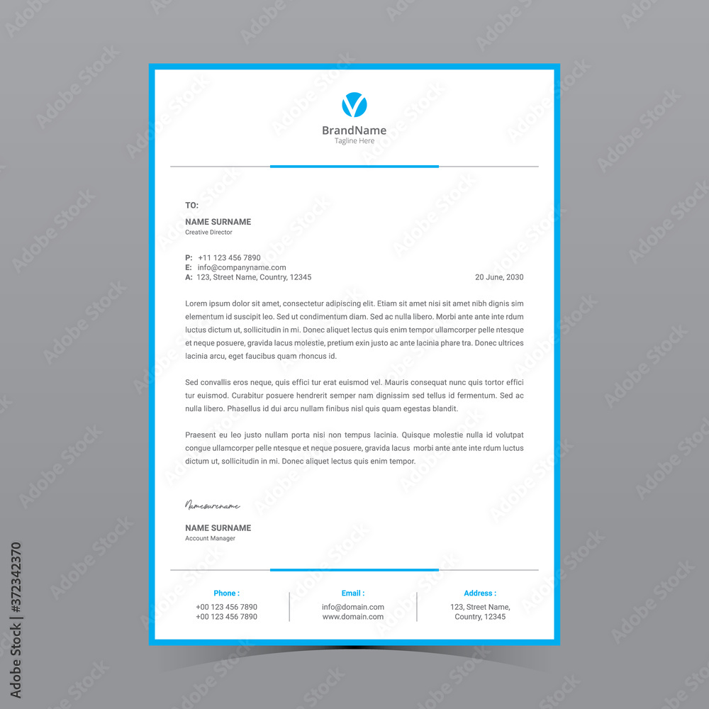 Letterhead Template Letterhead Template