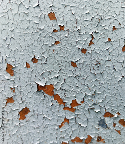 Obraz na płótnie Photograph of the texture of old paint. Texture for the interior in the loft style. Cracked paint. w salonie