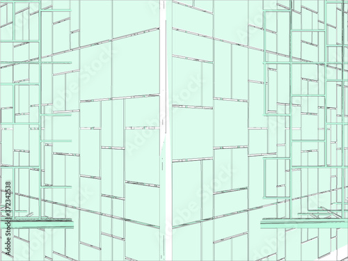 Abstract Ornamental Constructions Vector. 
