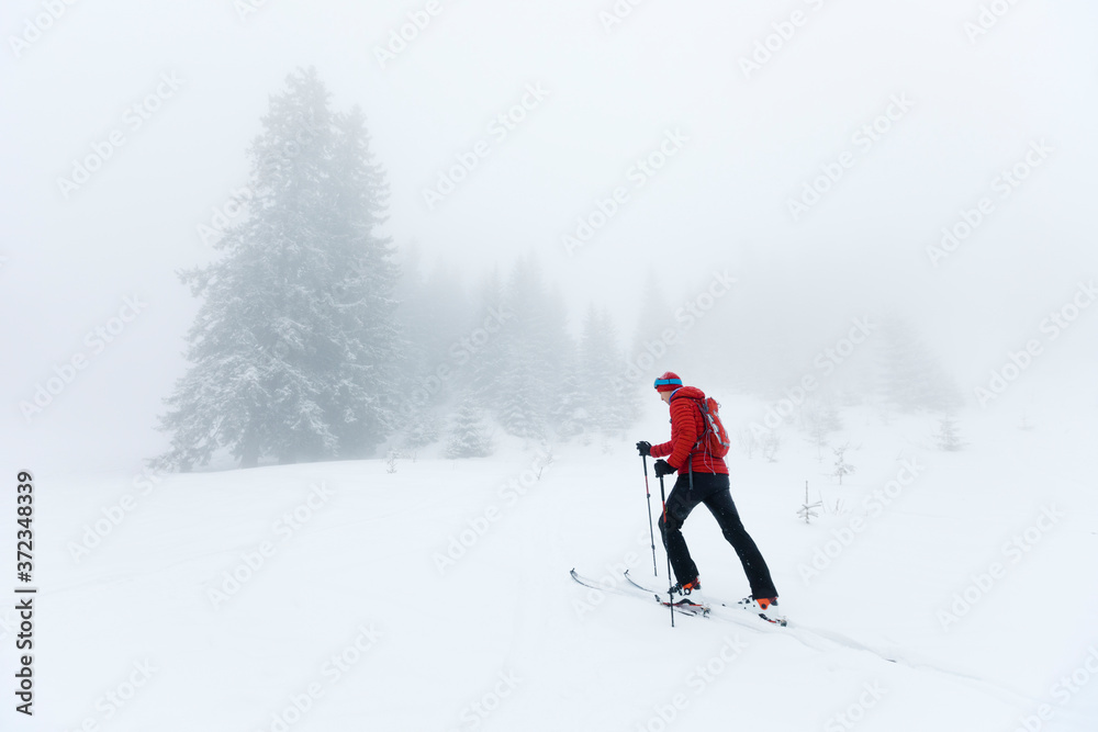Backcountry skier Backcountry skier