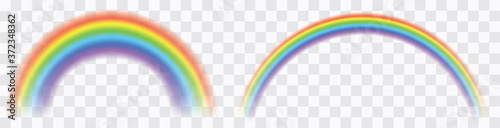 Fotografie, Obraz Realistic colorful rainbow