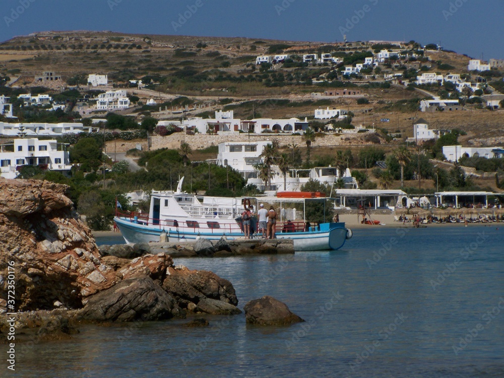 Grèce - Île de Paros - Plage Marcello - Navette maritime de Parikia